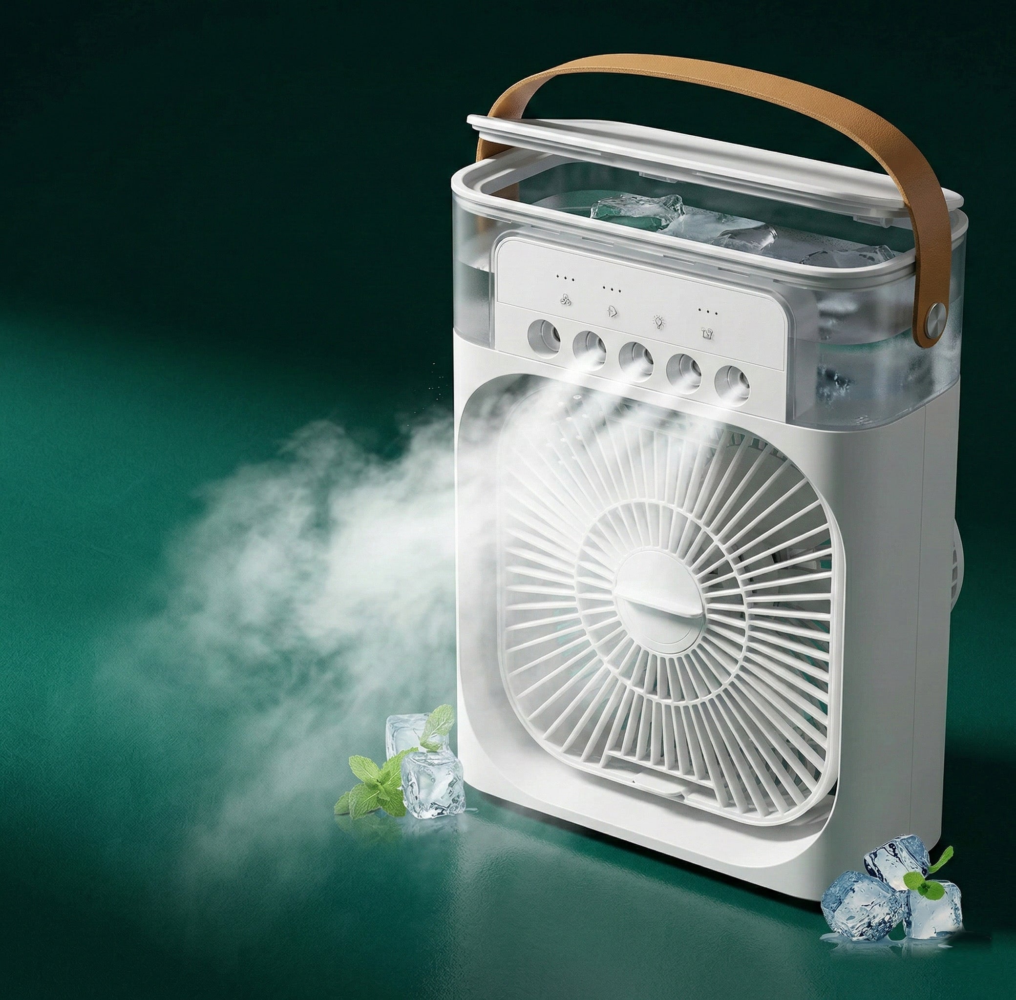 Portable USB Water Spray Mist Fan – Mini Air Cooler & Humidifier for Home and Office